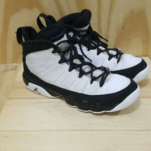 Nike Air Jordan retro 9 White black University Blue 2020 sz 61/2 CT8019-140